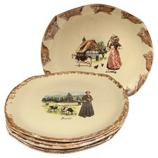 Vintage french dinner for sale  LEYLAND