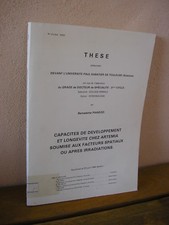 Thèse zoologie capacités d'occasion  Lézignan-Corbières