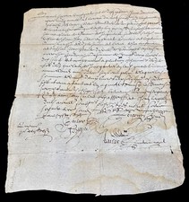 Antique document 1624 for sale  Kansas City