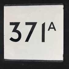 LONDRES TRANSPORTE VINTAGE LTE ESMALTE PONTO DE ÔNIBUS E PLACA LT SINAL ROTA 371A SINALIZAÇÃO, usado comprar usado  Enviando para Brazil
