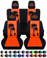 Usado, Capas de assento para SUV dianteiro+traseiro ajuste personalizado 2 tons com surfista compatível com JK wrangler 2dr 11-18 comprar usado  Enviando para Brazil