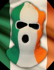 Usado, Máscara de esqui balaclava bandeira irlandesa (como usada pelos fãs de Kneecap & Shamrock Rovers FC) comprar usado  Enviando para Brazil