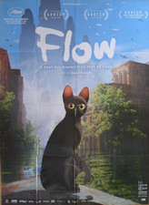 FLOW - GATO - CARTEL DE PELÍCULA FRANCÉS GRANDE ORIGINAL segunda mano  Embacar hacia Mexico