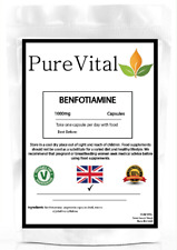 Cápsulas de Benfotiamina 1000mg – Suporte à saúde dos nervos e corações da PureVital comprar usado  Enviando para Brazil