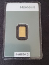 Goldbarren heraeus geprägt gebraucht kaufen  Döbeln