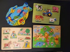 Kleinkinder holzpuzzle set gebraucht kaufen  Thale