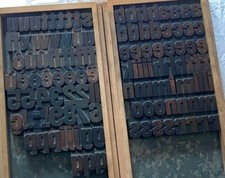 Holzlettern alte drucklettern gebraucht kaufen  Deutschland