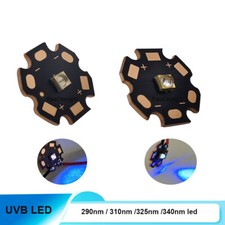 Lâmpada LED ultravioleta 1W 290nm 325nm 340nm UVB LED 3838 5-8V com placa de circuito impresso de cobre comprar usado  Enviando para Brazil