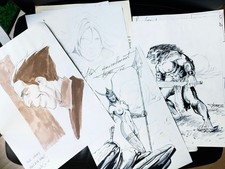 Lot dessins originaux d'occasion  Strasbourg-