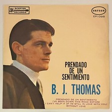 B. J. THOMAS -PRENDADO A UN SENTIMIENTO- 1969 MEXICAN 7" EP PS WOC STAINED COVER comprar usado  Enviando para Brazil