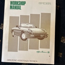 ALFA ROMEO SPIDER SHOP MANUAL SERVIÇO OFICINA LIVRO 1985-1989 comprar usado  Enviando para Brazil