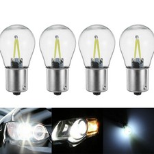 4X Auto 1156 BA15S COB LED Standlicht Bremslicht Rücklicht Lampe Licht 12V Weiß comprar usado  Enviando para Brazil