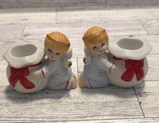 Porcelain cherub candle for sale  Suffolk