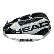 Bolsa de raquete de tênis HEAD Tour Team preta branca – 3 compartimentos Duffel, meados da década de 2010 comprar usado  Enviando para Brazil