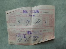 Biglietto giocata del usato  Sarezzo