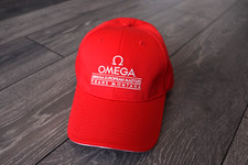 Boné de beisebol OMEGA EUROPEAN MASTERS CRANS-MONTANA LOGOTIPO COSTURADO TAMANHO ÚNICO UNISSEX VERMELHO comprar usado  Enviando para Brazil