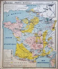 Carte scolaire murale d'occasion  Menton