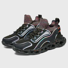 Usado, Sapatos casuais masculinos sola de lâmina tênis atlético malha respirável comprar usado  Enviando para Brazil