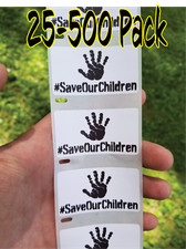 #SaveOurChildren 25-500PcsAdesivos Lote a Granel salvar nossas crianças a consciência crianças, usado comprar usado  Enviando para Brazil