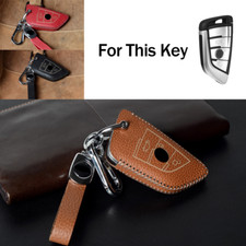 Capa chaveiro de carro de couro real para BMW 2 5 6 7 X1 X2 X3 X4 X5 X5M X6 X7 F15 comprar usado  Enviando para Brazil