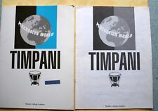 Timpani percussion sheet for sale  CROWBOROUGH