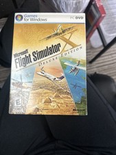 MICROSOFT FLIGHT SIMULATOR X DELUXE EDITION COM CHAVE PC DVD 2006 comprar usado  Enviando para Brazil