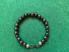 Hematite silver beaded for sale  SHIPLEY