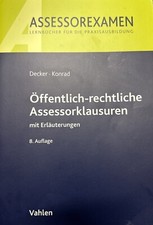 öffentlich rechtliche assesso gebraucht kaufen  Regensburg