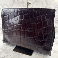 Bolsa de mão Jean Paul GAULTIER couro genuíno marrom comprar usado  Enviando para Brazil