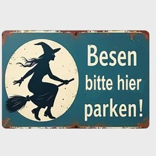 Blechschild besen bitte gebraucht kaufen  Limbach-Oberfrohna