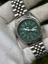Vintage Seiko 5 mostrador militar relógio de pulso masculino automático dia/data Japão comprar usado  Enviando para Brazil