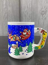 Caneca The Love colecionável xícara de café renas trenó do Papai Noel meias e presentes, usado comprar usado  Enviando para Brazil