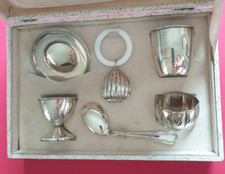 800er silberset babyrassel gebraucht kaufen  München