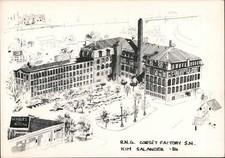 Usado, South Norwalk, CT R.N.G. Espartilho de fábrica S.N. Cartão postal do condado de Fairfield desenho comprar usado  Enviando para Brazil