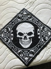 Motorradtuch schwarz weiß gebraucht kaufen  Pressig