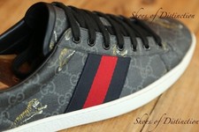 Sapatos masculinos Gucci GG monograma lona tigre tênis Reino Unido 9,5 EUA 10,5 UE 43,5 comprar usado  Enviando para Brazil