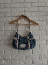 Usado, Bolsa feminina Guess monograma vintage estilo Y2K azul tamanho único comprar usado  Enviando para Brazil