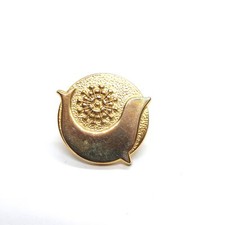 Broche de lapela consultor vintage Tupperware logotipo selo revendedor tom dourado década de 1990  comprar usado  Enviando para Brazil