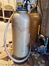 Tanque de fibra de vidrio de un cuarto de pie cúbico para tratamiento de agua con cabeza y tubo de recogida segunda mano  Embacar hacia Mexico