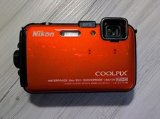 Câmera Digital Laranja Nikon COOLPIX AW100 5MP PARA PEÇAS. (NÃO FUNCIONA) comprar usado  Enviando para Brazil