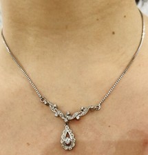 Weißgold collier 585 gebraucht kaufen  Berlin