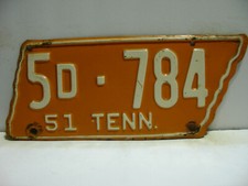 1951 tennessee license for sale  Ellijay