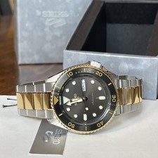 SEIKO 5 relógio masculino automático SPORTS dois tons aço inoxidável SRPK22 MSRP: US$ 395, usado comprar usado  Enviando para Brazil