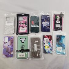 Usado, Lote de 10 Capas de Celular Várias Marcas Estilos Nova Caixa Aberta Yankees U of Miami comprar usado  Enviando para Brazil