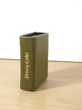 Vintage leather green for sale  RUGBY