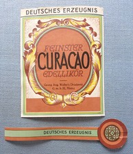 Etiqueta De Licor Antigua Etiqueta De Curacao Licor De Georg August Walter Mainz comprar usado  Enviando para Brazil