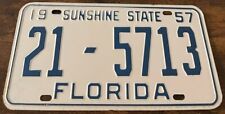 1957 florida license for sale  Brandon