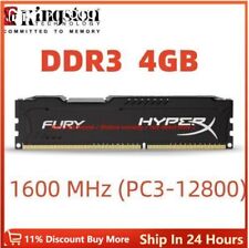 HyperX FURY DDR3 4GB 1600 MHz PC3-12800 Desktop RAM Memory DIMM 1pcs 4GB 1600MHz, usado comprar usado  Enviando para Brazil