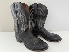 Botas caubói masculinas Tony Lama CT2036 couro preto couro roper tamanho 10,5 D comprar usado  Enviando para Brazil