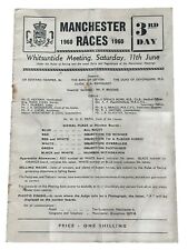 1960s racecards manchester for sale  MILTON KEYNES